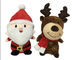 árvore de Natal de 24cm 9.45in com rena Santa Claus Stuffed Animal dos bichos de pelúcia