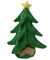 escada de escalada Santa Claus do luxuoso elétrico da árvore de Natal do bicho de pelúcia de 35cm 13.8in