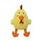 luxuoso amarelo Toy Particles Filled da galinha do coxim do descanso do luxuoso de 8.66in 22cm
